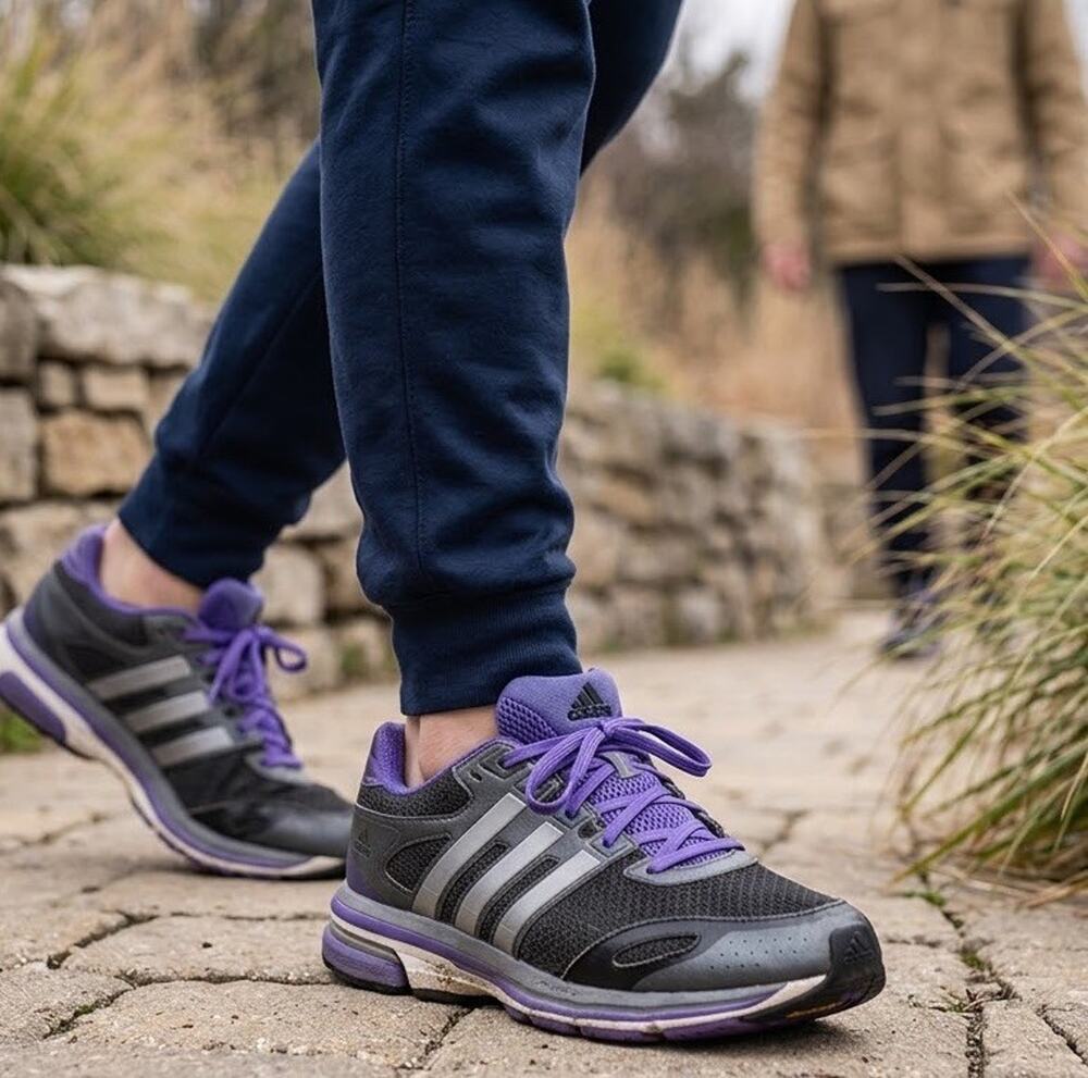 Adidas Supernova Glide 5 Running Shoes Black & Purple US Size 6.5